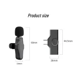 K21 type c lapel microphone, two users, wireless