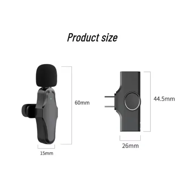 K21 type c lapel microphone, two users, wireless