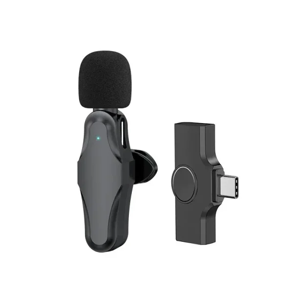 K21 type c lapel microphone, two users, wireless