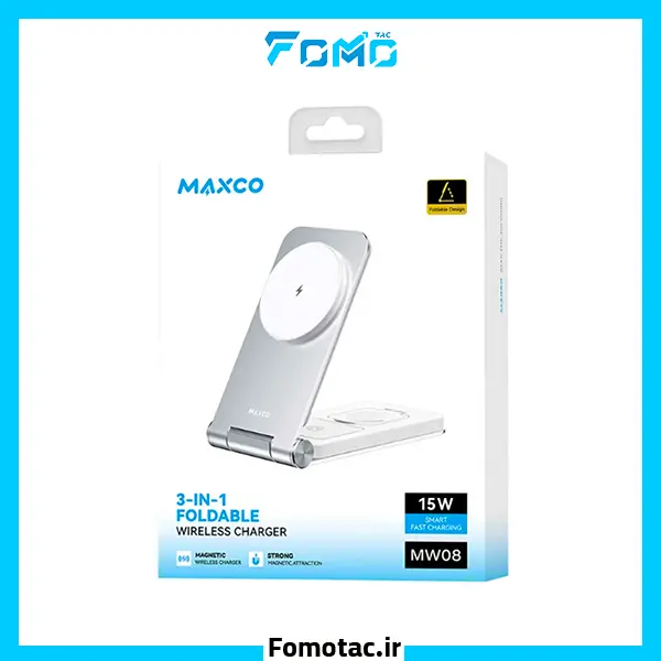 Maxco-brand-15W-wireless-charger-model-MW08 | شارژر وایرلس 15وات مکس‎‌کو(Maxco) مدل MW08