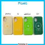 گارد آیفون 16 نرمال سیلیکونی مگ سیف دار