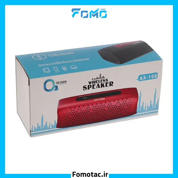 Oxygen Portable Bluetooth Speaker Model AX-108