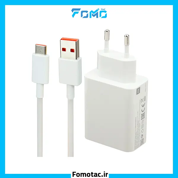 Charger-Xiaomi-33W-Dual-Pin-with-Cable | شارژر ۳۳ وات شیائومی اورجینال دو پین - همراه کابل