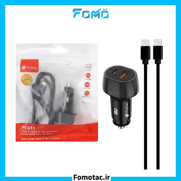 ProOne 48W Cigarette Lighter Charger Model PCG31