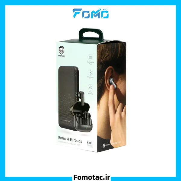 Greenlion ROME model power bank, 10,000 mAh capacity, with Bluetooth hands-free