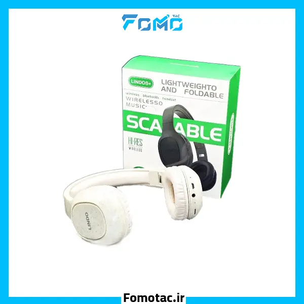 Lindos Plus Wireless Headphones Model HP-01 - 200 mAh Battery | هدفون بی سیم لیندوس پلاس(+LINDOS) مدل HP-01 - باتری ۲۰۰ میلی‌آمپر