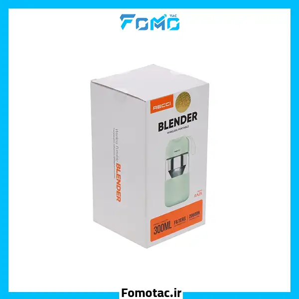 Rechargeable clay blender (Recci) model RA25, capacity 300 ml | مخلوط کن شارژی رسی (Recci) مدل RA25 ظرفیت ۳۰۰ میلی لیتر