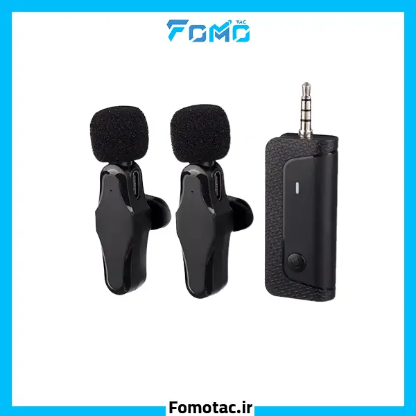 SX-K35-Pro-Wireless-Single-User-Lavalier-Microphone | ست میکروفون یقه‌ای بی‌سیم اس‌ایکس(SX) مدل K35 Pro - دو کاربره