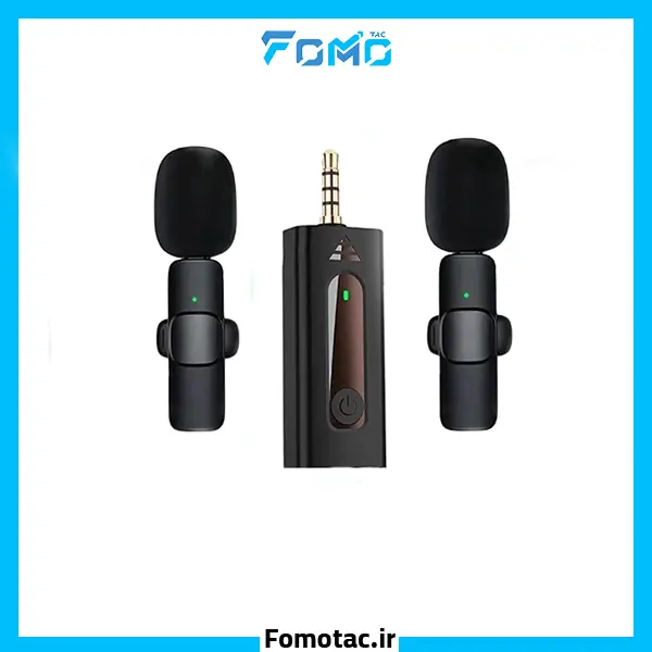 SX Wireless Lavalier Microphone Set Model K35 – Dual-User | ست میکروفون یقه‌ای بی‌سیم اس‌ایکس(SX) مدل K35 - دوکاربره