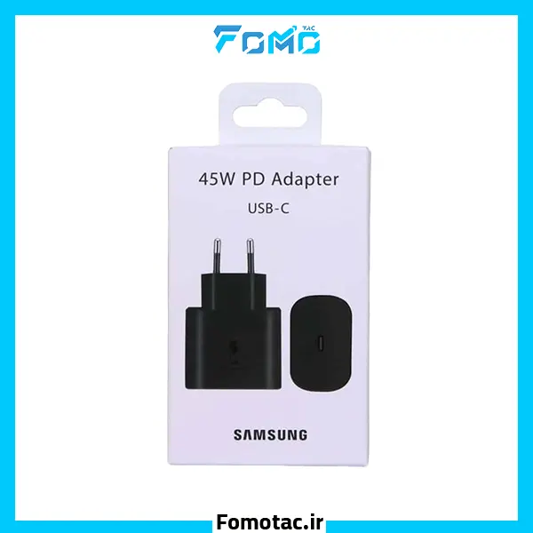 Samsung charger model EP-TA845 capacity 45 watts two-pin super fast