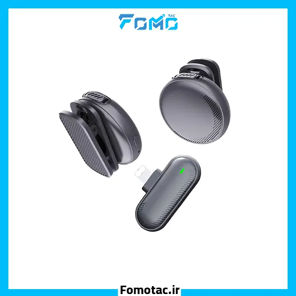 Wireless Lavalier Microphone Model SX19 - Lightning Dongle | میکروفن یقه ای تک کاربره اس‌ایکس(SX) مدل Sx19 - دانگل لایتنینگ