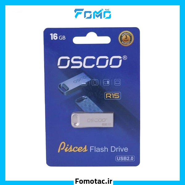 oscoo-r15-usb-2-0-flash-memory-16gb-silver|فلش مموری USB 2.0 اوسکو (OSCOO) مدل R15