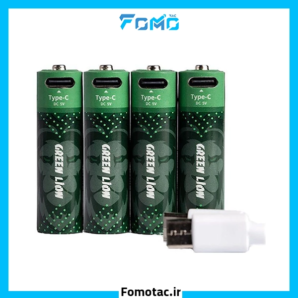 GREEN LION Rechargeable AA Battery 1800mWh |باتری قلمی شارژی 1800mWh گرین لاین (GREEN LION) مدل AA