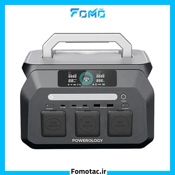 Powerology Portable 800W Power Station With 512Wh Capacity|پاور استیشن قابل حمل پاورولوژی (Powerology) مدل PWP800WBK