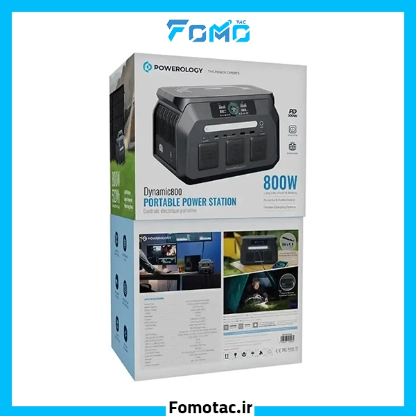 Powerology Portable 800W Power Station With 512Wh Capacity|پاور استیشن قابل حمل پاورولوژی (Powerology) مدل PWP800WBK