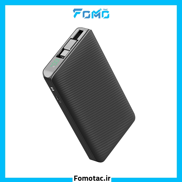 Powerology Power Bank 10000mAh PD22W PP071|پاوربانک با کابل متصل 10000mAh پاورولوژی (Powerology) مدل PP071