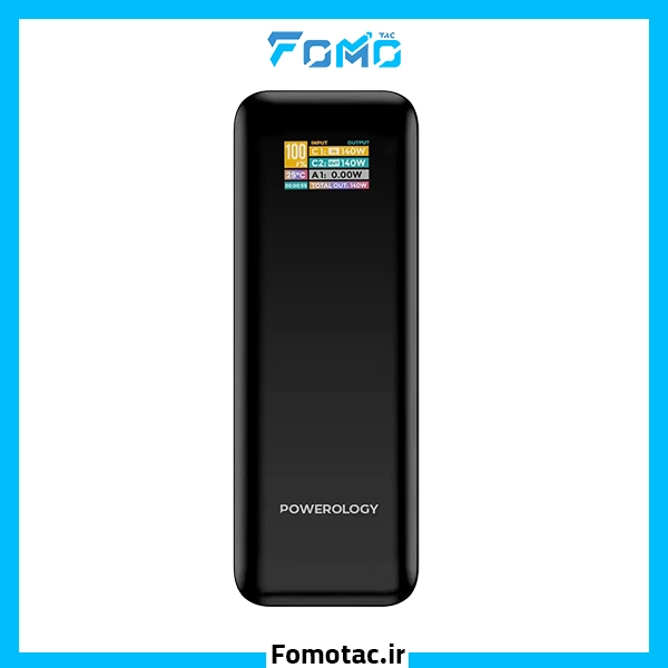 Powerology Power Bank 27000mAh PD140W NeuroVolt 140|پاوربانک 27000mAh پاورولوژی (Powerology) مدل NeuroVolt 140