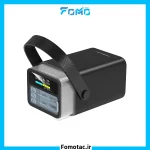 Powerology Power Bank 40000mAh PD65W Halo Beam|پاوربانک چراغ‌دار 40000mAh پاورولوژی (Powerology) مدل Halo Beam