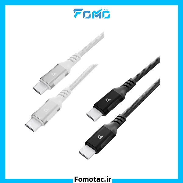 Powerology USB-C to USB-C PC020|کابل USB-C به USB-C پاورولوژی(Powerology) مدل PC020