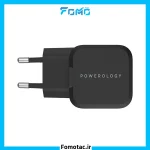 Powerology W20PD GAN Charger EU Ultra-Compact PWC015|آداپتور 20w پاورولوژی (Powerology) مدل PWC015
